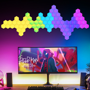 nanolea奇光板RGB电竞Cololigh量子灯AI拾音声控WIFI蜂窝灯