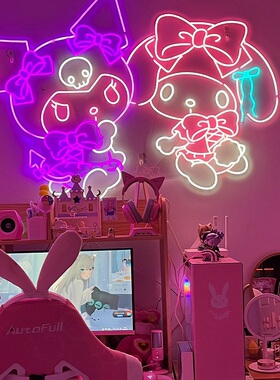 电竞定制霓虹装饰灯箱牌背景墙广告led发光字ins酒吧数码宝贝LOVE