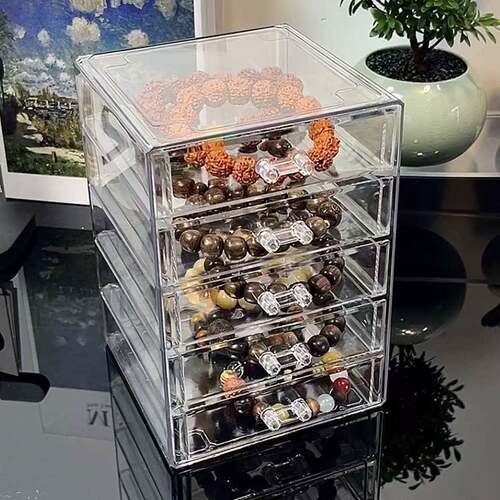 手串收纳盒抽屉式多层大容量防尘首饰品文玩水晶手镯手链展示盒