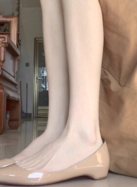 法式内增高3cm尖头漆皮单鞋2026新款软皮一脚蹬仙女风晚晚鞋低跟