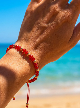 Cross-border crystal bracelet - adjustable jewelry甜美手链女