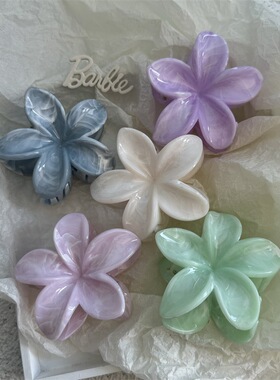 New flower Fresh hair clip Dopamine Sweet shark clip甜美发夹