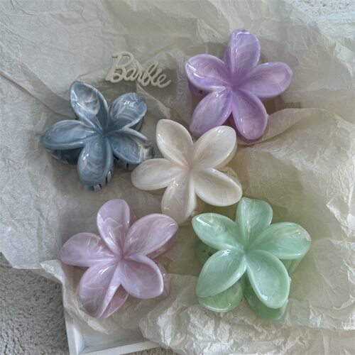 New flower Fresh hair clip Dopamine Sweet shark clip甜美发夹