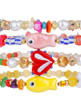 Cross-border new imitation pearl crystal bracelet accessory