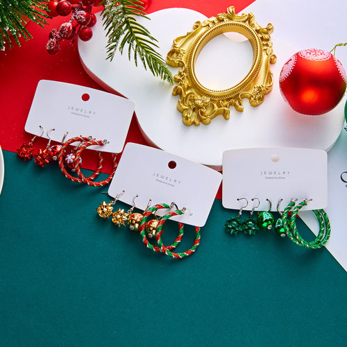 Christmas new-style earrings set for party accessories圣诞节