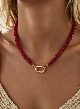 European American beaded necklaces for ladies' accessories女