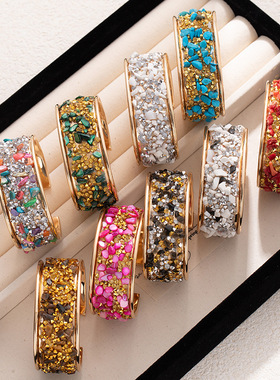 Cross-border fashion bracelets, trendy accessories跨境宽手镯