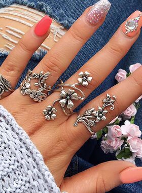 Cross-border popular women's fashion open-ring jewelry女戒指