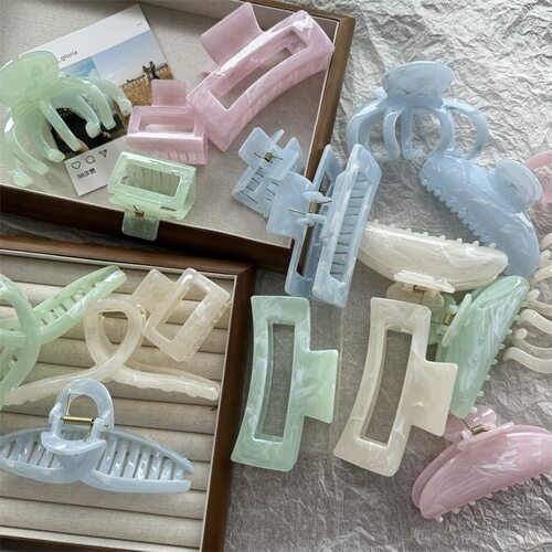 New painted grab clip women's updo accessories跨境发夹饰品