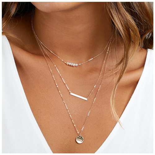 Cross-border popular imitation pearl necklaces for women项链