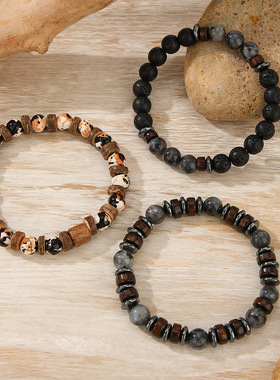 Cross-border tiger eye stone bracelet for men jewelry男手链