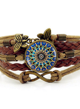 Cross-border Bosimi butterfly woven bracelet for women女手链