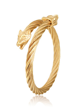 Hip-hop Wolf bracelet boy punk accessories男士流行饰品手镯