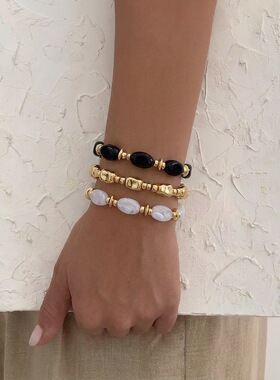 Cross-border color-matched niche jewelry for women跨境女手链