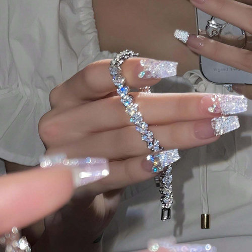 Cross-border Roman design crystal zirconium bracelet休闲手链