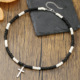 wood pendant bead Bohemian cross men vacation necklace男生