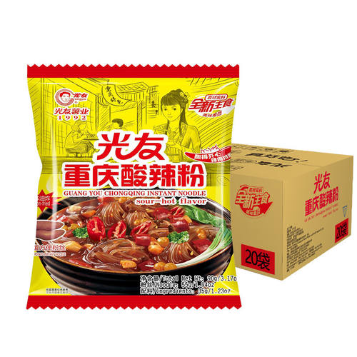 重庆酸辣粉光友冲泡酸辣粉四川