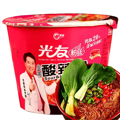 光友碗装红薯粉丝方便面速食