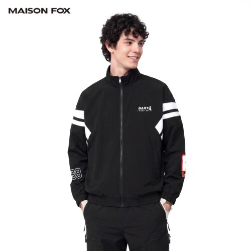 MAISONFOX&辛普森一家联名夹克男2026新款青少年美式情侣飞行外套