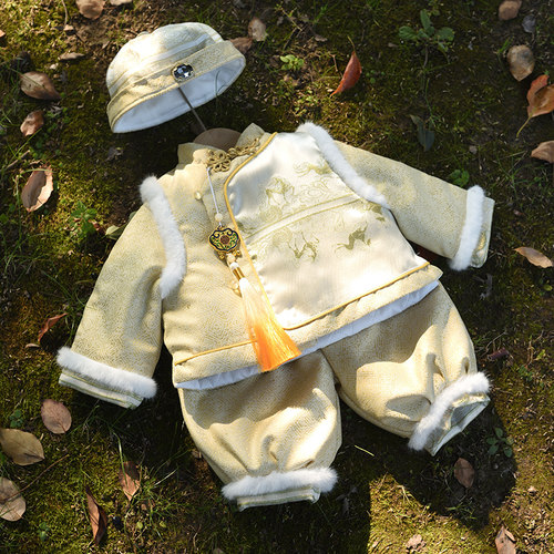 儿童中国风周岁礼服套装