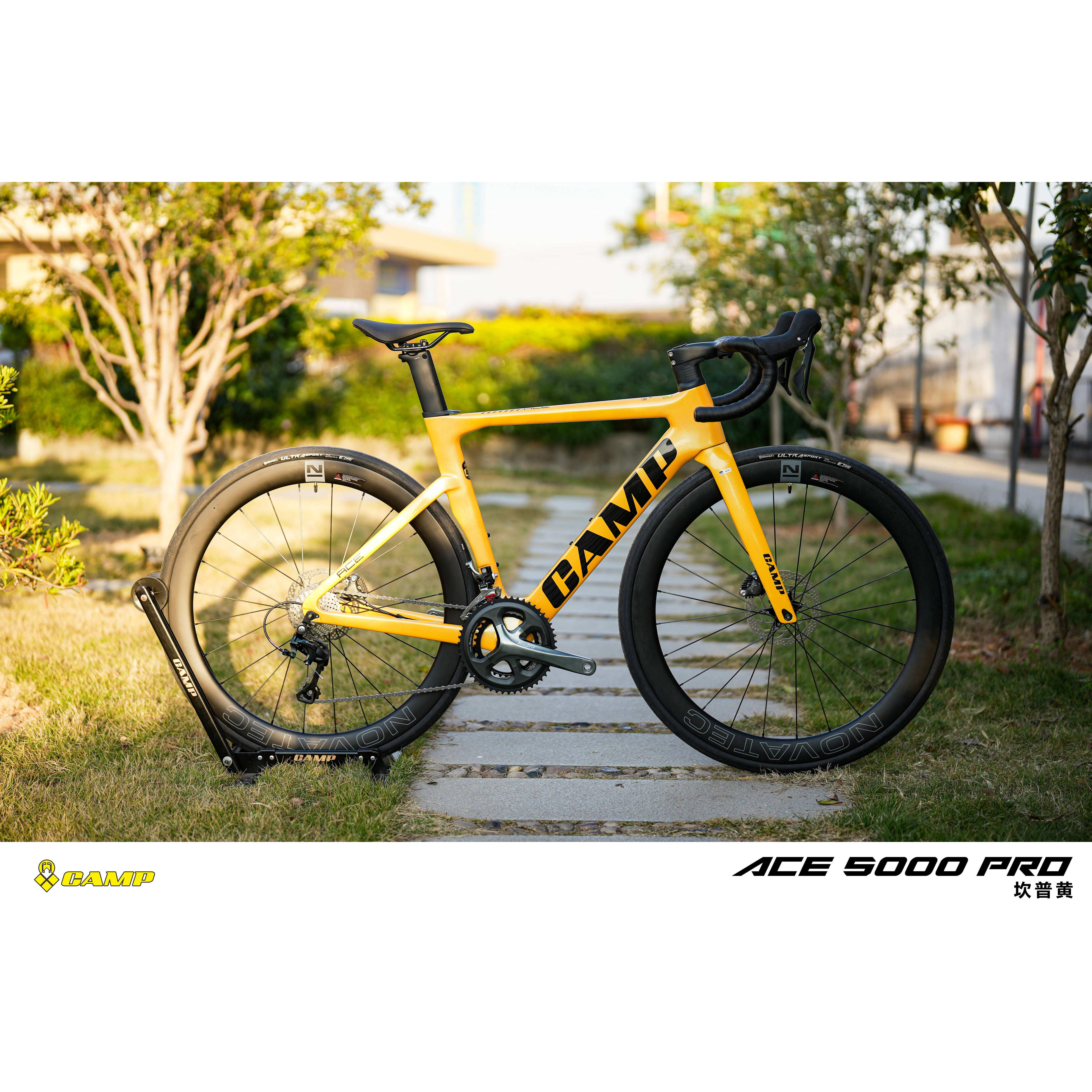 Camp坎普 25款 ACE 5000 PRO一体把 全内走破风气动碳纤维公路车