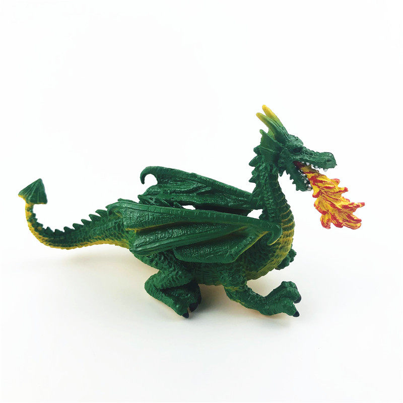 미국 AAA 3A 대량 시뮬레이션 동물 공룡 모델 녹색 불을 뿜는 용