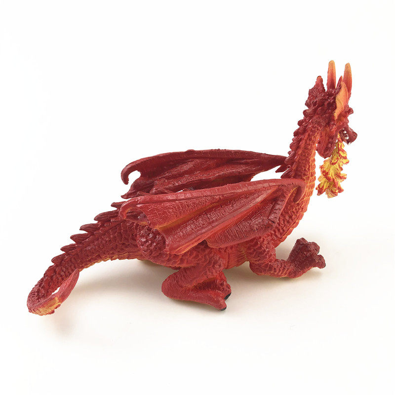 미국 AAA 3A 벌크 화물 시뮬레이션 동물 공룡 모델 불 호흡 드래곤 레드 드래곤 장식품