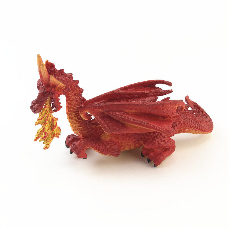 미국 AAA 3A 벌크 화물 시뮬레이션 동물 공룡 모델 불 호흡 드래곤 레드 드래곤 장식품