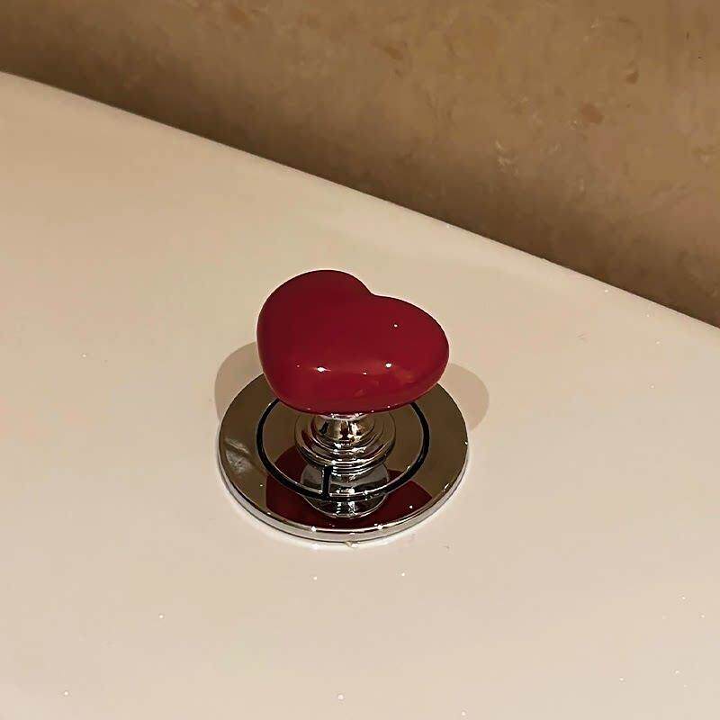 爱心马桶按压器冲水抽钮