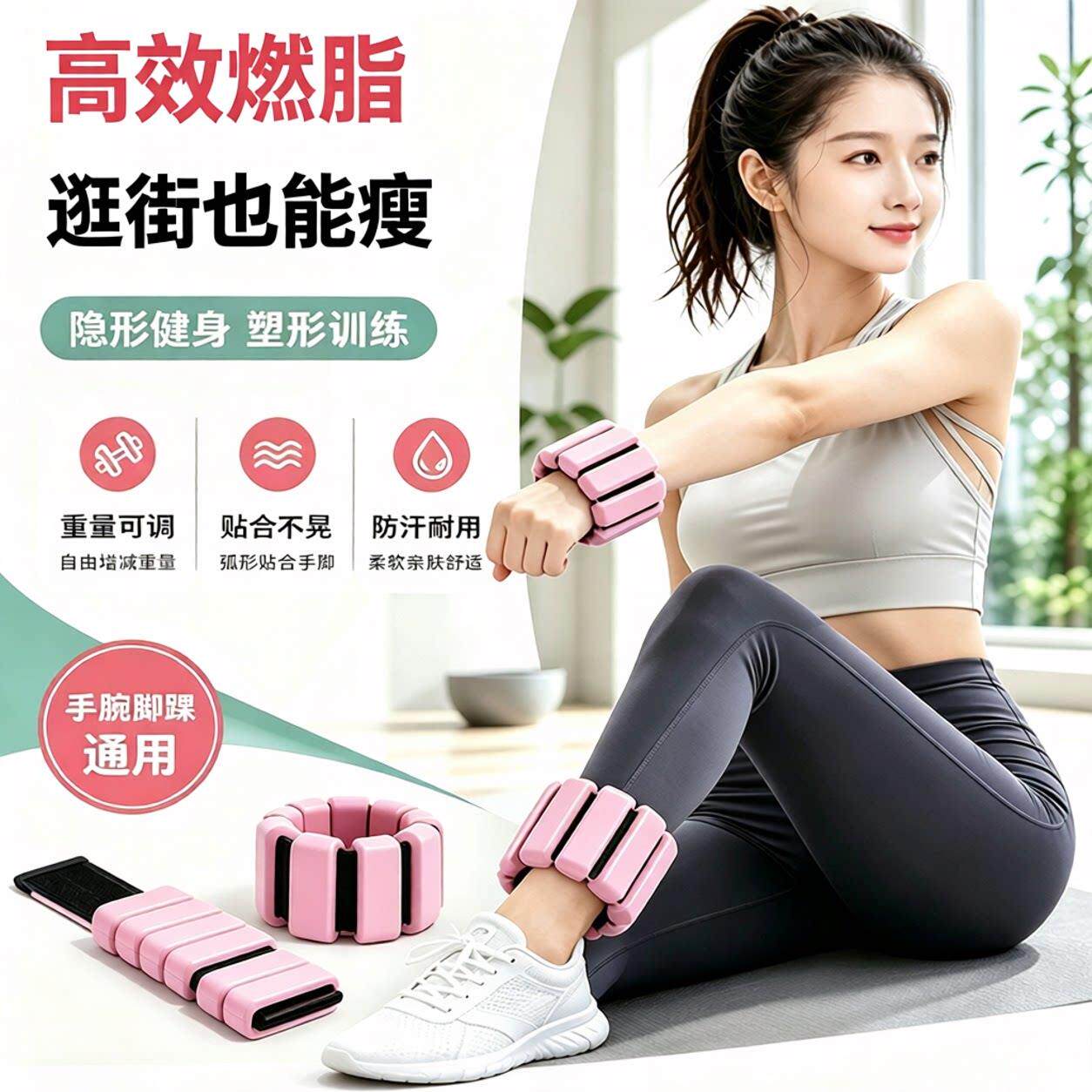 可调节负重手环运动训练