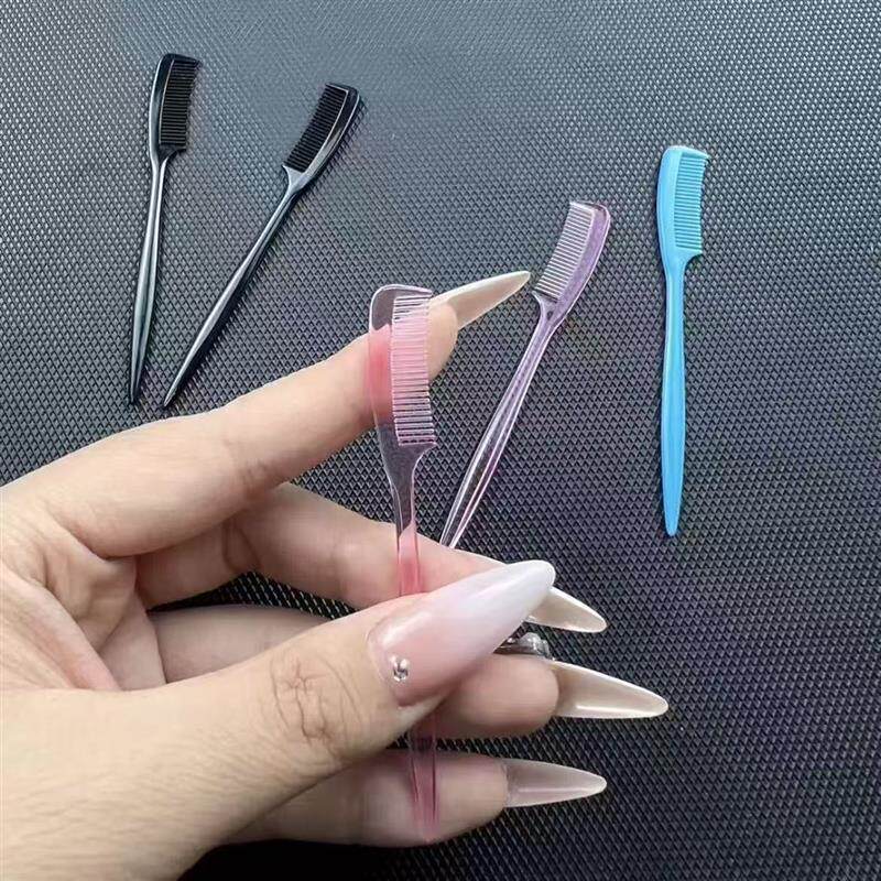 迷你小梳子随身便携塑料眉毛刷睫毛梳彩妆眉毛梳美妆工具抽象玩具