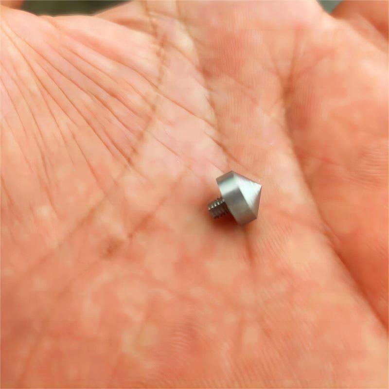 制作刀具尾部配件螺丝刀柄尾锥小刀制作合金锥破窗求生笔锤头硬钢