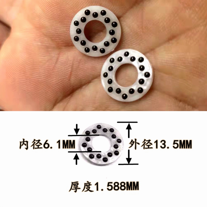 全新高端折叠刀平面轴承刀具配件双排陶瓷轴承钛合金快开折刀轴承