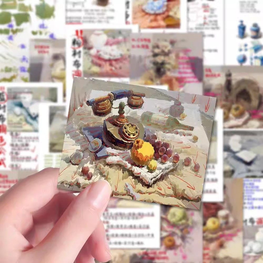 现货】96张色彩静物调色贴纸万能公式美术绘画必备笔记本画板粘贴,3C数码配件,笔记本个性小贴纸,淘宝优惠券,粉丝福利购,淘宝优惠卷