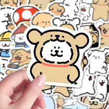 220张情侣小狗卡通可爱简笔画小狗方式贴画手账本素材diy手机壳等
