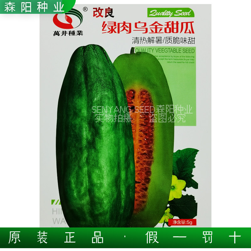 万井改良绿肉乌金甜瓜种子籽早熟常德沙瓜新香玉脆香菜瓜本地甜瓜