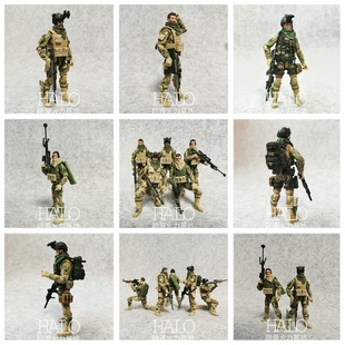 掠夺者1:18战术附包配件素体头盔 适配3.75寸兵人暗源 绿谷 GIJOE