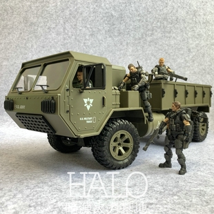 新品1:16遥控RC美军用奥什科什轮式装甲卡车兵人载具儿童节玩具车
