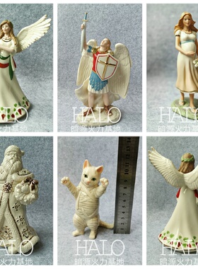 圣诞老人桌面陶瓷摆件家居装饰