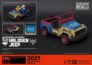 TA酸雨战争 1/182021台北展会限定 3.75寸兵人吉普车收藏模型玩具