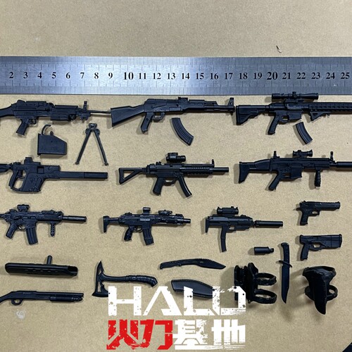 适配6寸GIJOE特种部队AK突击机枪