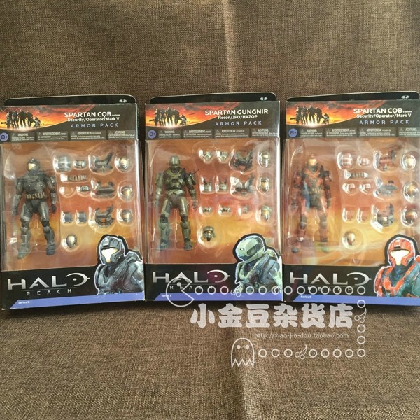光环halo reach 麦克法兰 致远星斯巴达5寸兵人 可动人偶套盒现货