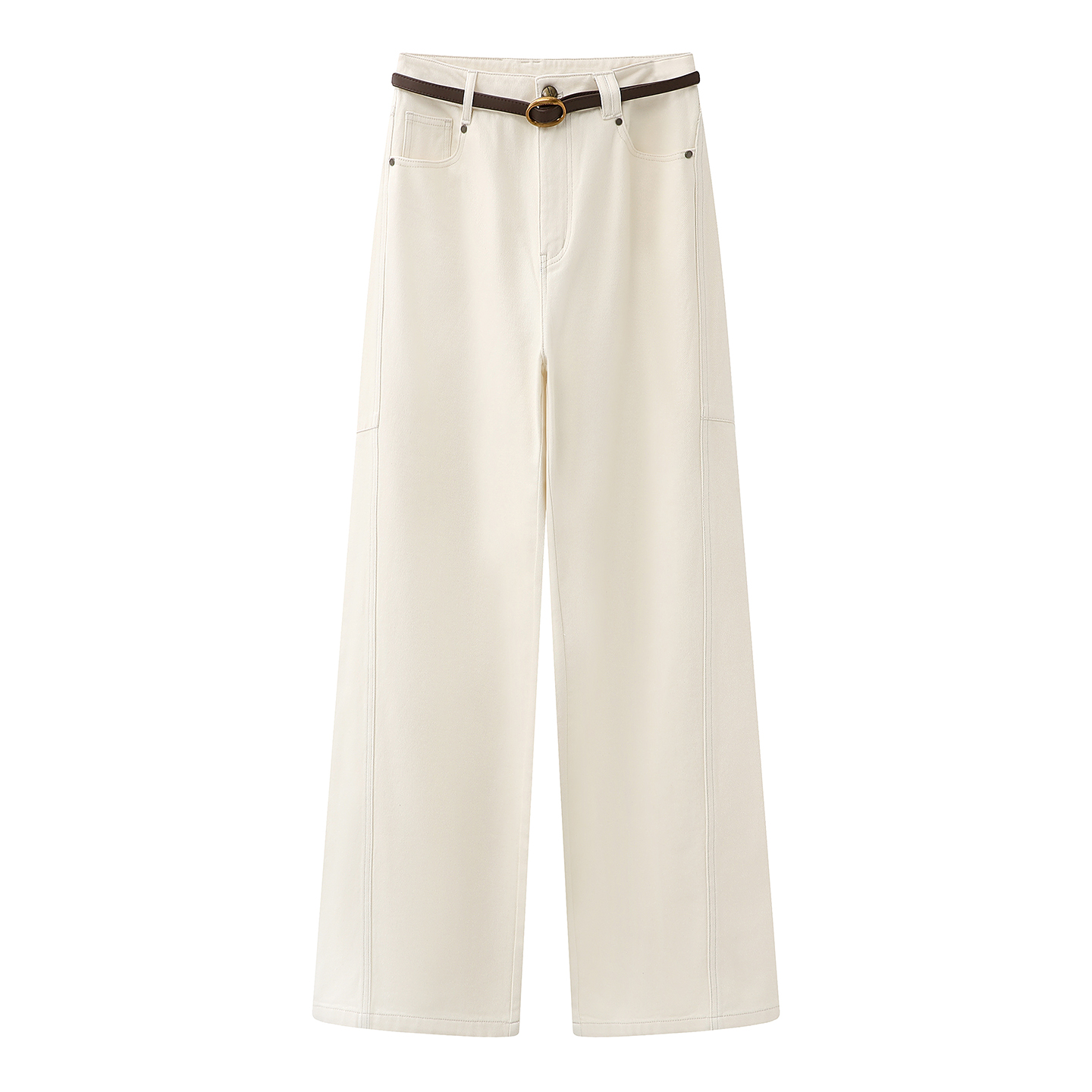 时尚百搭高腰显瘦直筒裤休闲裤女