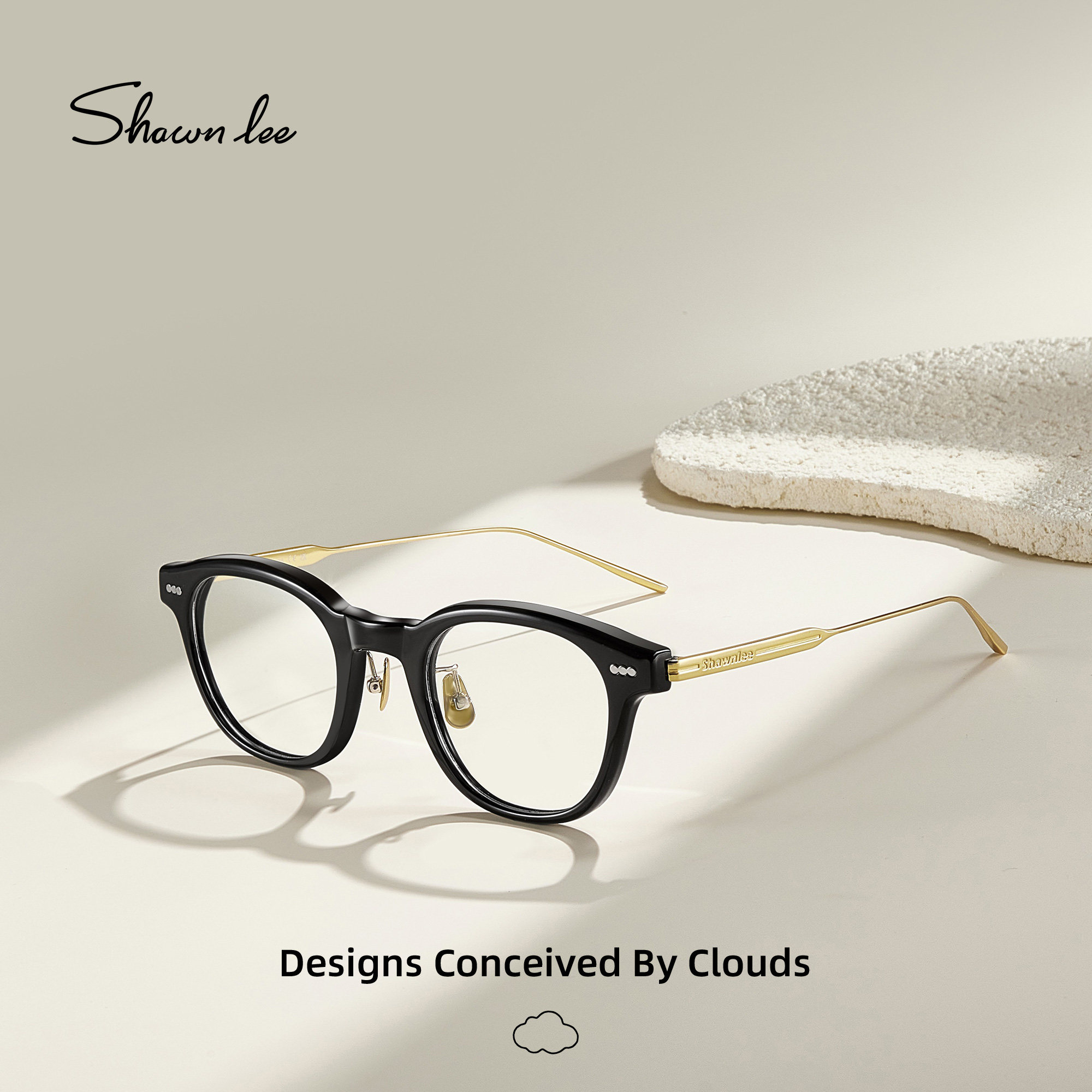 Shawnlee眼镜架显脸小女钛架超轻防蓝光近视可配度数舒适男款大脸