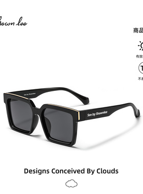 Shawnlee大脸墨镜男夏高级感痞帅偏光太阳镜开车专用防紫外线强光