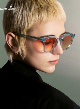 Shawnlee蓝色墨镜女高级感ins风防晒遮阳防紫外线开车太阳眼镜框