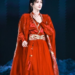 刘宇同款〈衔星〉影视风仙侠红衣武侠套装刺绣重工复原古装汉服