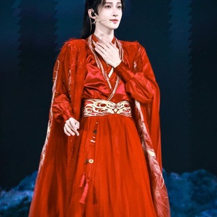 刘宇同款〈衔星〉影视风仙侠红衣武侠套装刺绣重工复原古装汉服