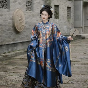 卿如故原创汉服明制仿妆花对襟立领长袄马面裙订婚服敬酒服出阁服