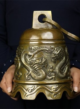 黄铜寺庙六字真言声音清脆风铃